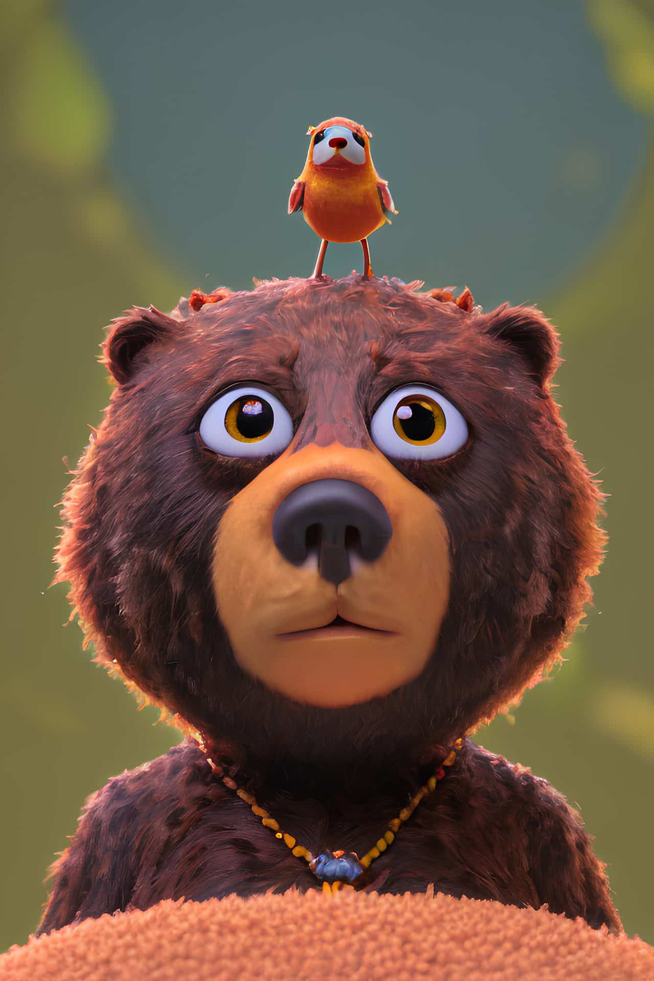 Bruno the Bear and Blue the Bird